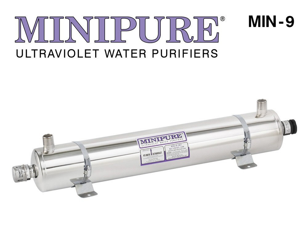 Atlantic UV Minipure MIN-9 UV Water Sanitizer & Ultraviolet Water Purifier