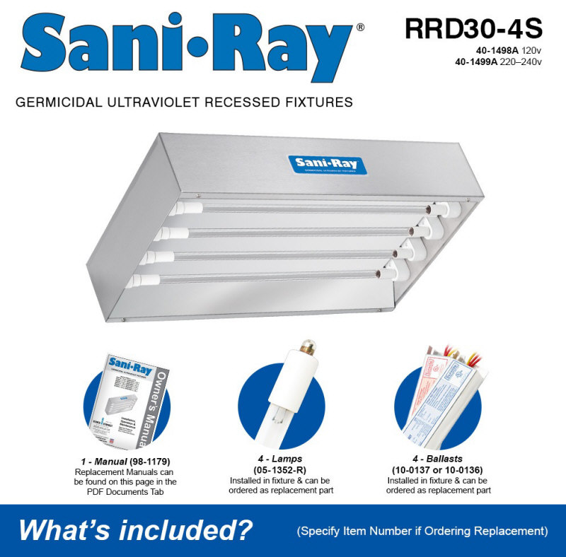 Atlantic UV Sani Ray RRD30-4S UV air and surface sanitizer