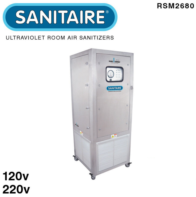 SANITAIRE Portable High Output UV Room Air Sanitizer & Ultraviolet Light Room Air Disinfection