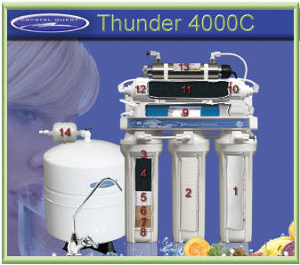 CQ Thunder 4000C Reverse Osmosis water filter with UV water sanitizer