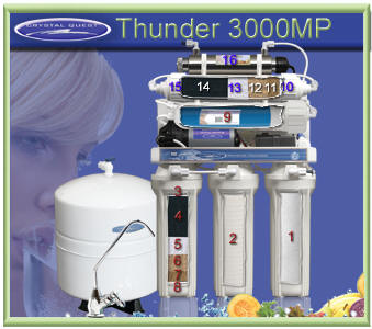 CRYSTAL QUEST Thunder 3000MP Reverse Osmosis / Ultrafiltration with Pressure pump