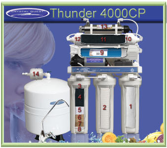 CRYSTAL QUEST Thunder 4000CP Reverse Osmosis / Ultrafiltration with Pressure pump
