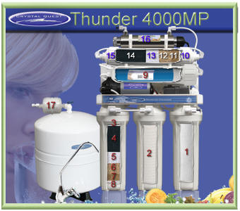 CRYSTAL QUEST Thunder 4000MP Reverse Osmosis / Ultrafiltration with Pressure pump