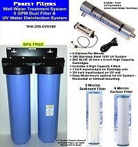 Purest Filters PF-220-UVD180 Well Water Filters and UV Water Treatment System